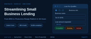 Streamlining Small Business Lending: From BRD to a Production-Ready Application in 2 Days